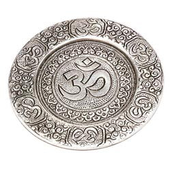 Recycled Metal OM Candle Plate